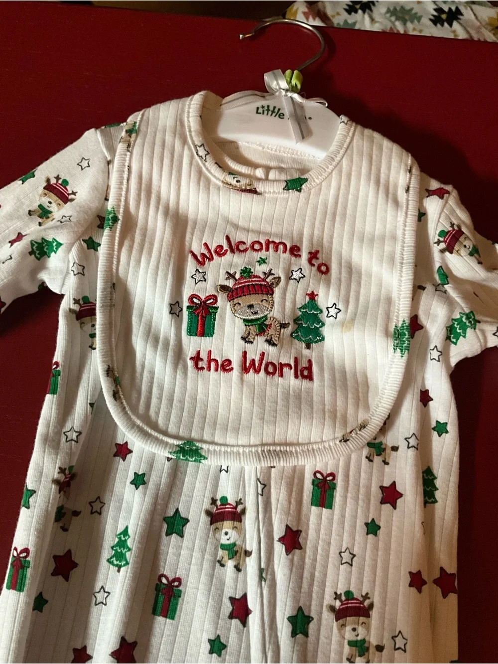 NWT little Me size 3 month Christmas outfit